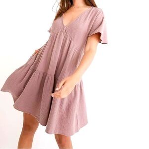 Madewell tiered dress size M